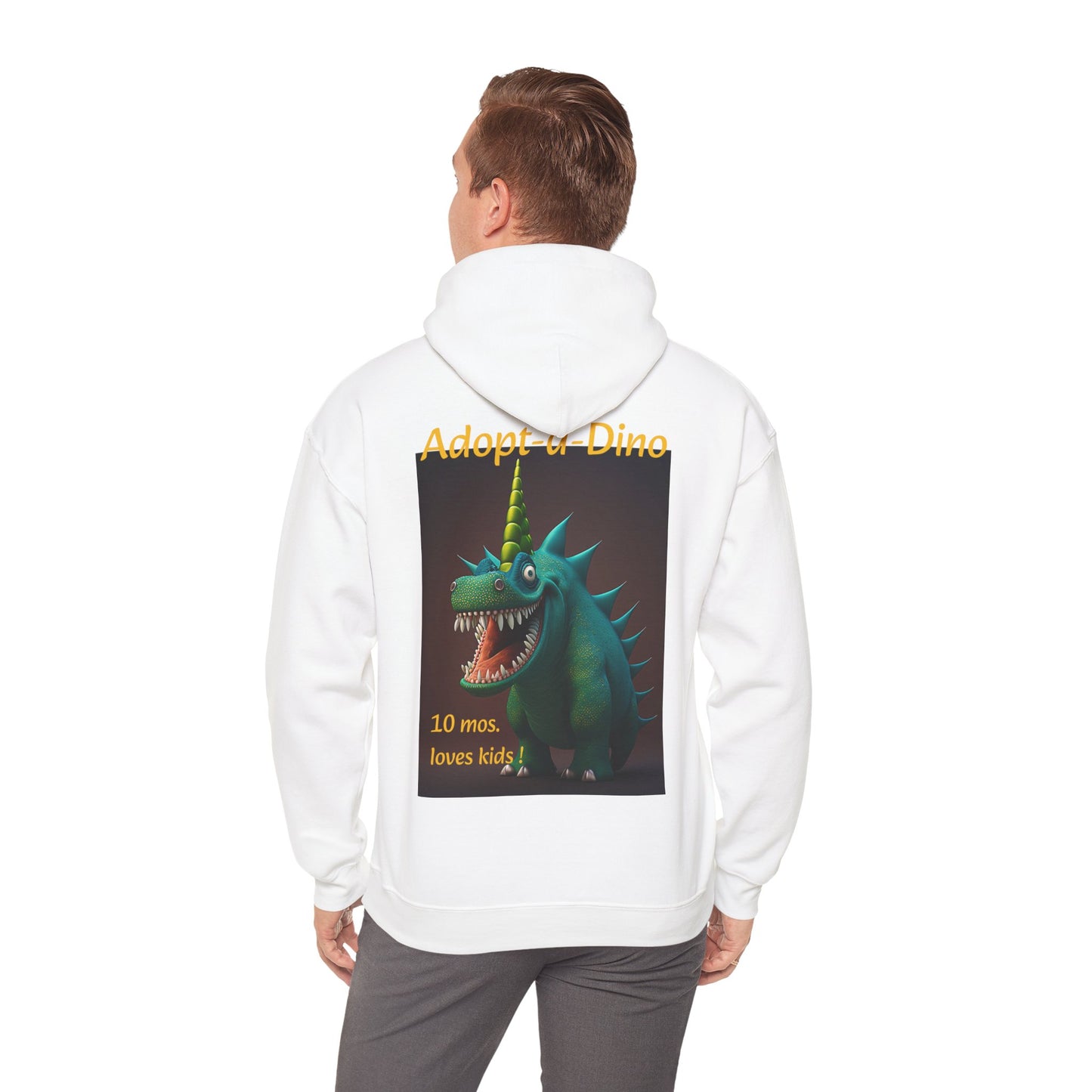 Adopt a Dino                                 Aqeaus    Unisex Heavy Blend™ Hooded Sweatshirt (9225251455295)