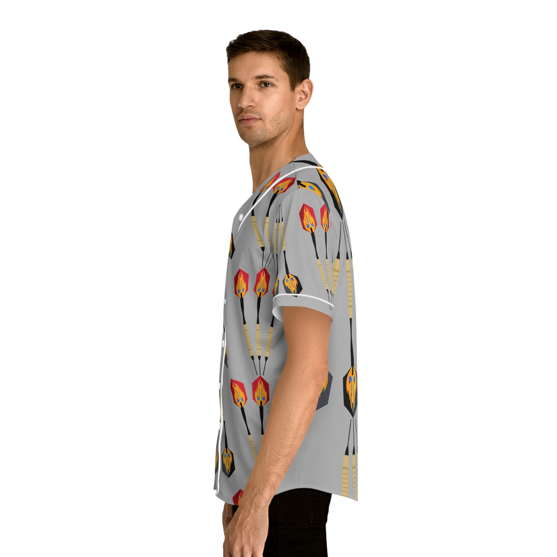 Darts   Men's Baseball Jersey (AOP) (8540517105983)