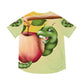 Worm and apple  Men's Baseball Jersey (AOP) (8540468937023)