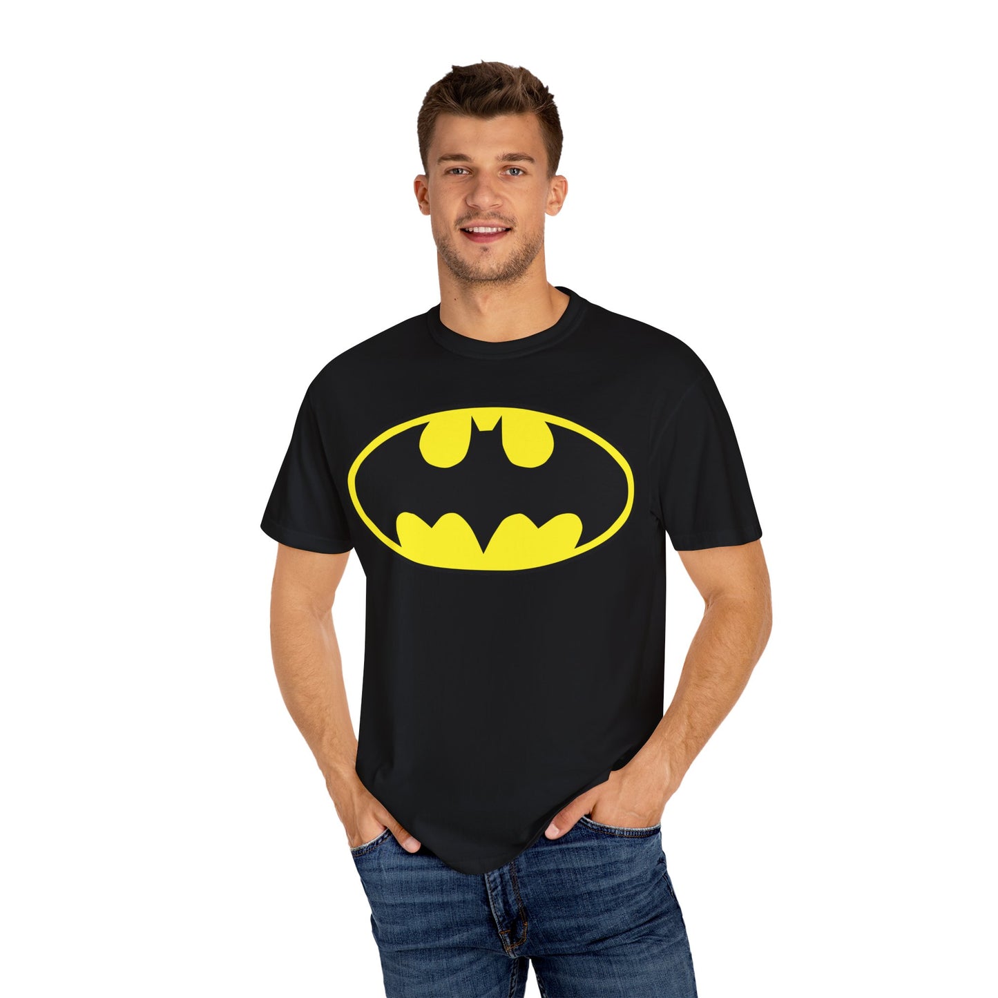 Batman  Unisex Garment-Dyed T-shirt (9222459523391)