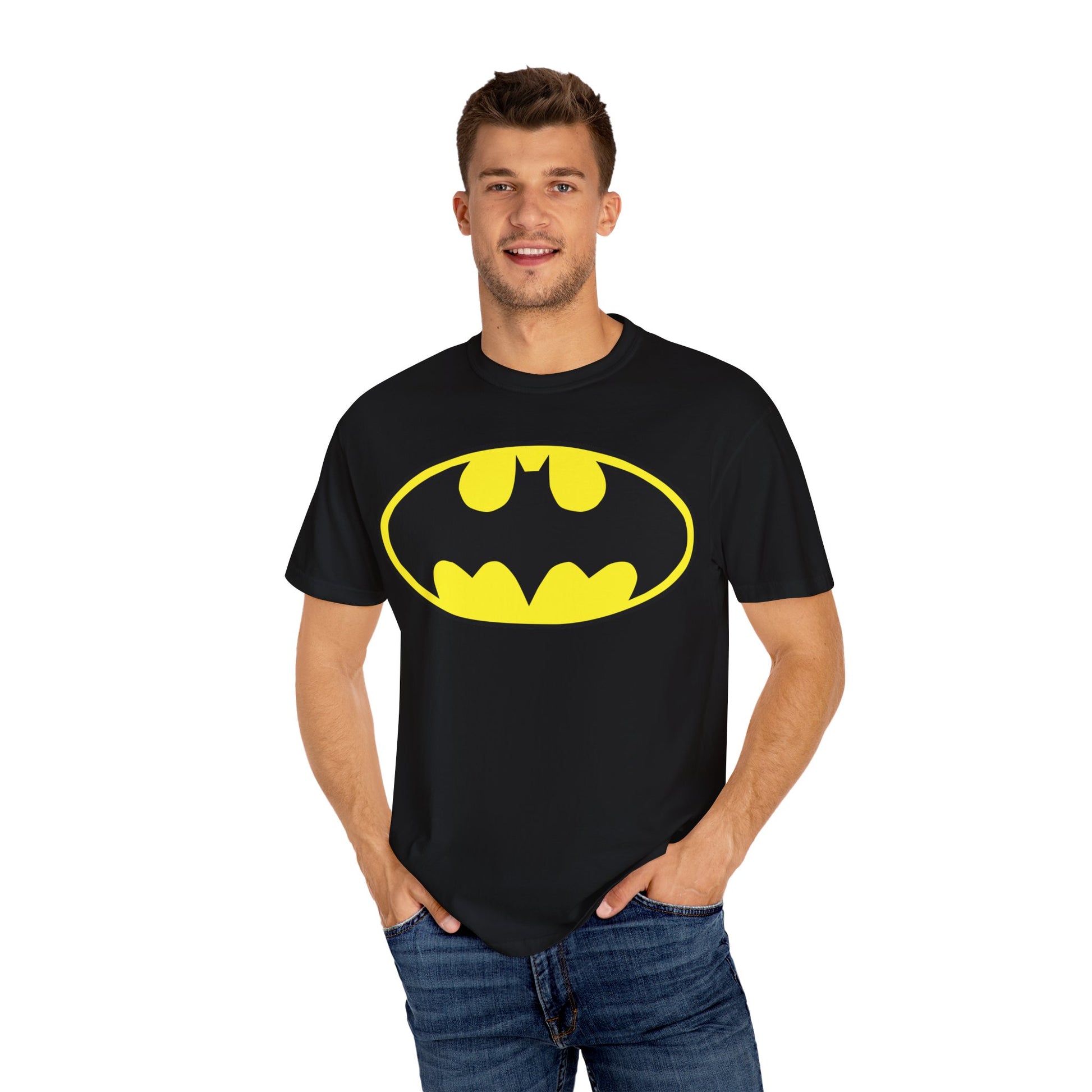 Batman  Unisex Garment-Dyed T-shirt (9222459523391)