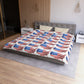 America in flag     Microfiber Duvet Cover (8542018994495)