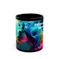 Colorfull horse -11oz Black Mug (8218108231999)