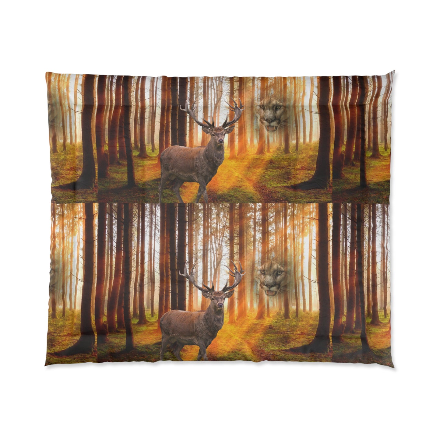 Elk and Cougar   Comforter (8543832113471)