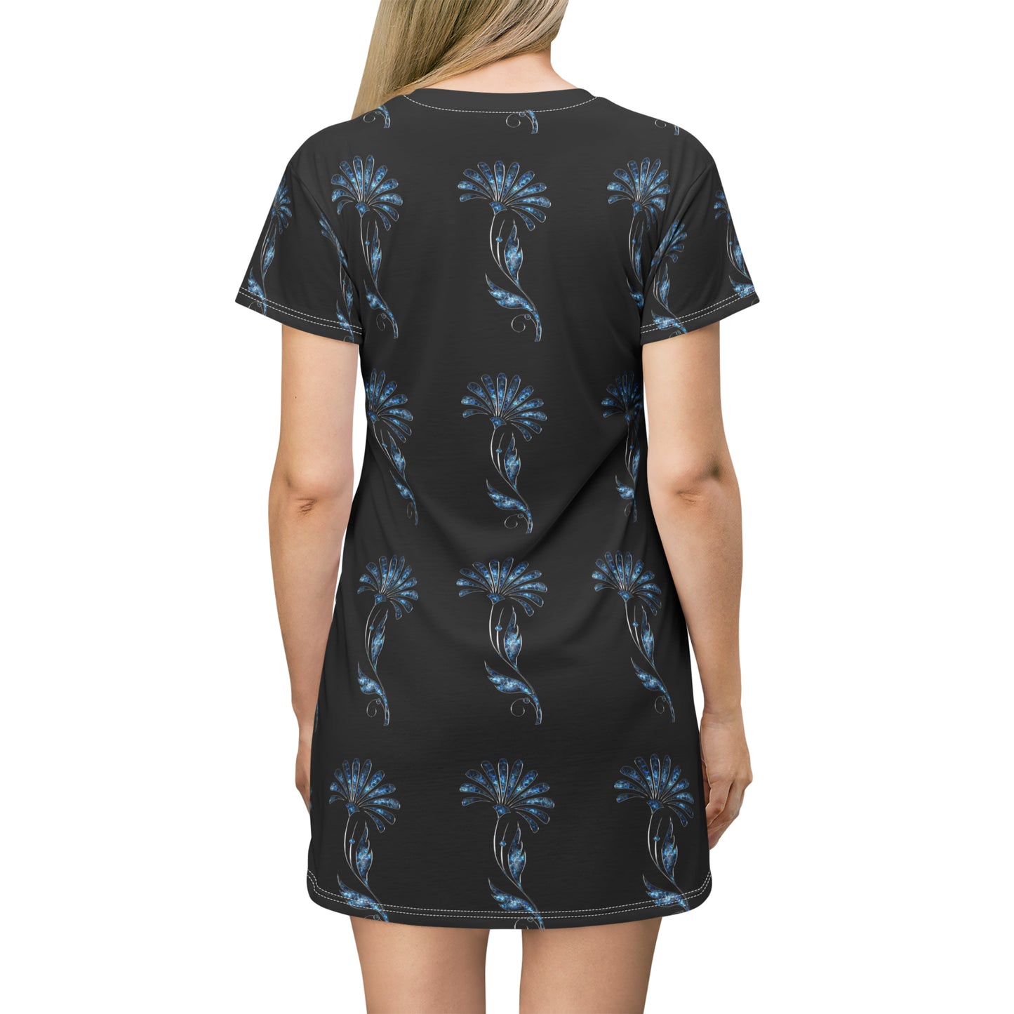 All Over Print T-Shirt Dress (8540591030591)