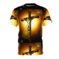 Gold Cross    Unisex AOP Cut & Sew Tee (8537717014847)