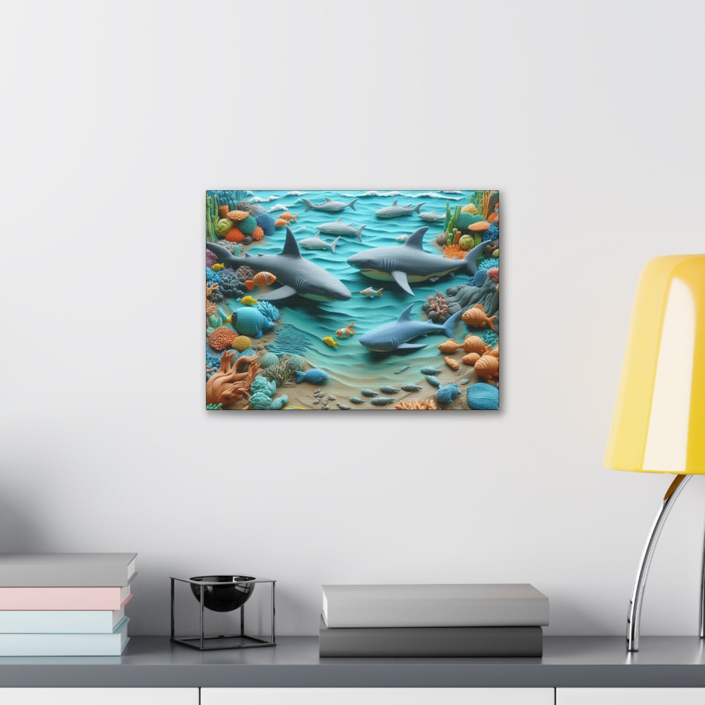 Canvas Gallery Wraps Ocean Clay Art Wall Decor (9726600708415)