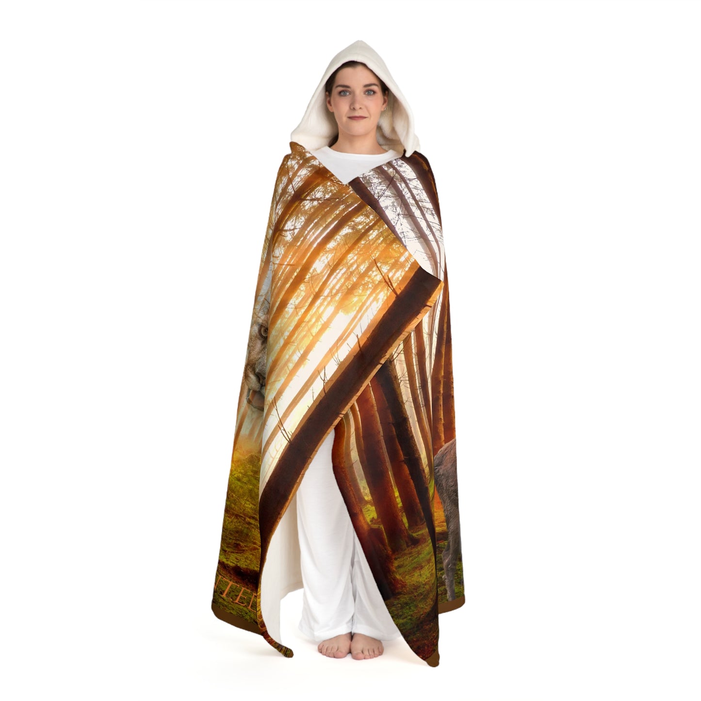 The Hunted - Hooded Sherpa Fleece Blanket (8196374790463)