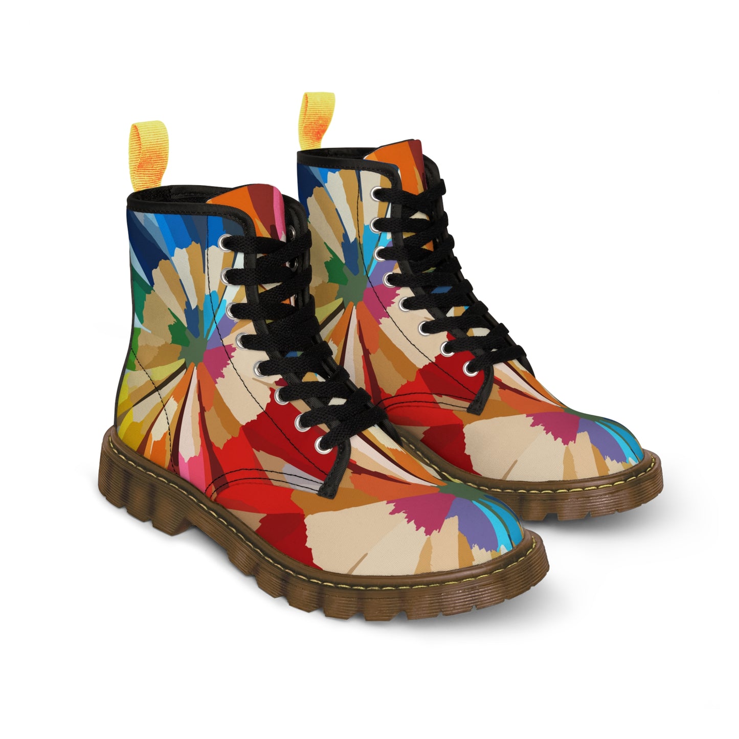 Colored pencils    Women's Canvas Boots (8539941175615)