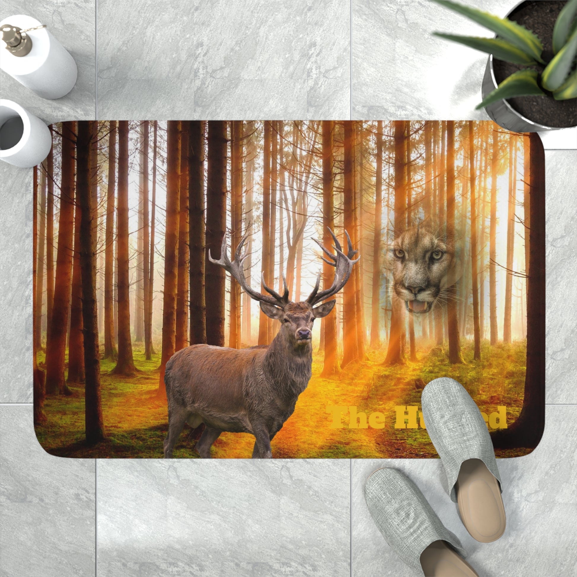 The Hunted      Memory Foam Bath Mat (8543811305791)
