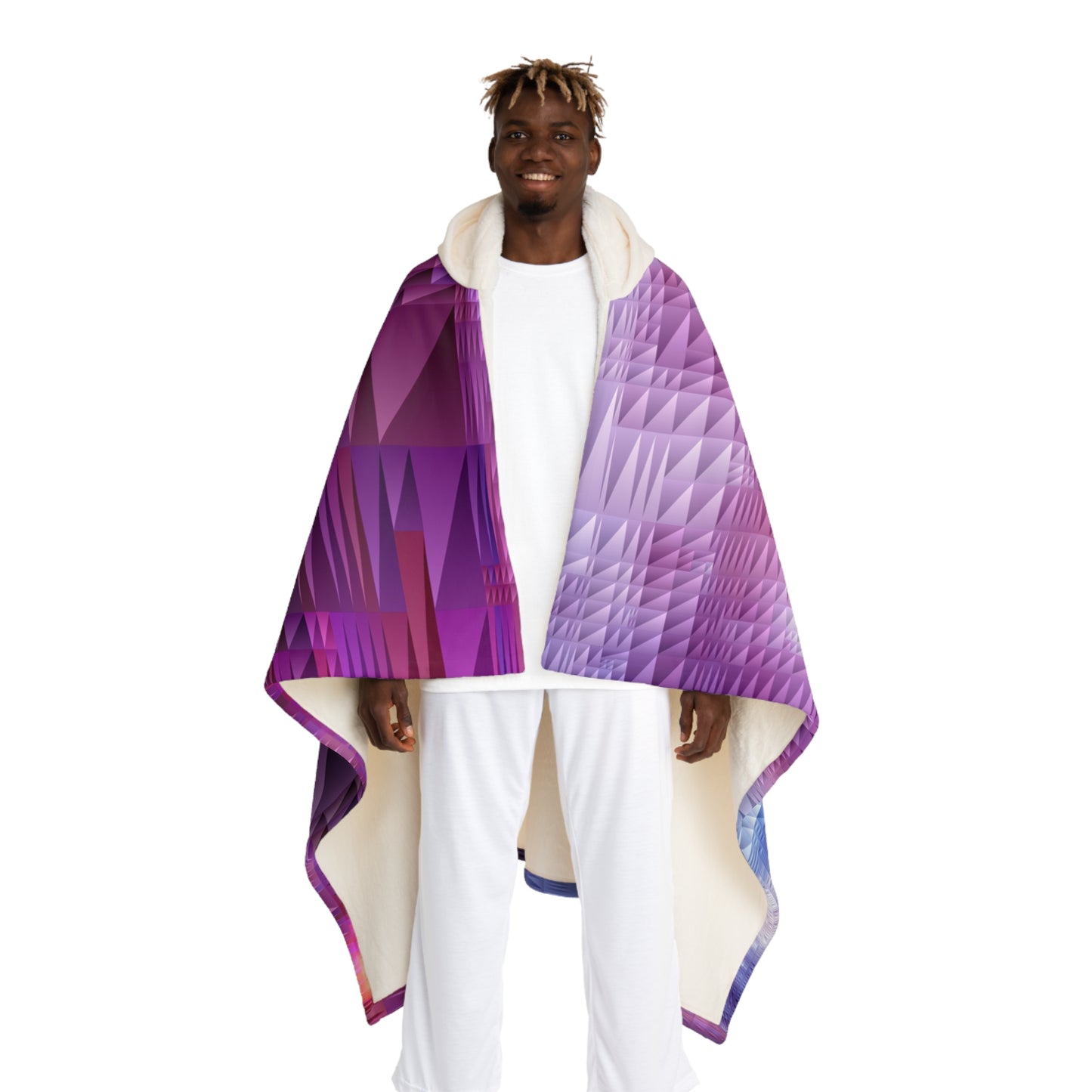 Spectrum     Hooded Sherpa Fleece Blanket (8543837847871)