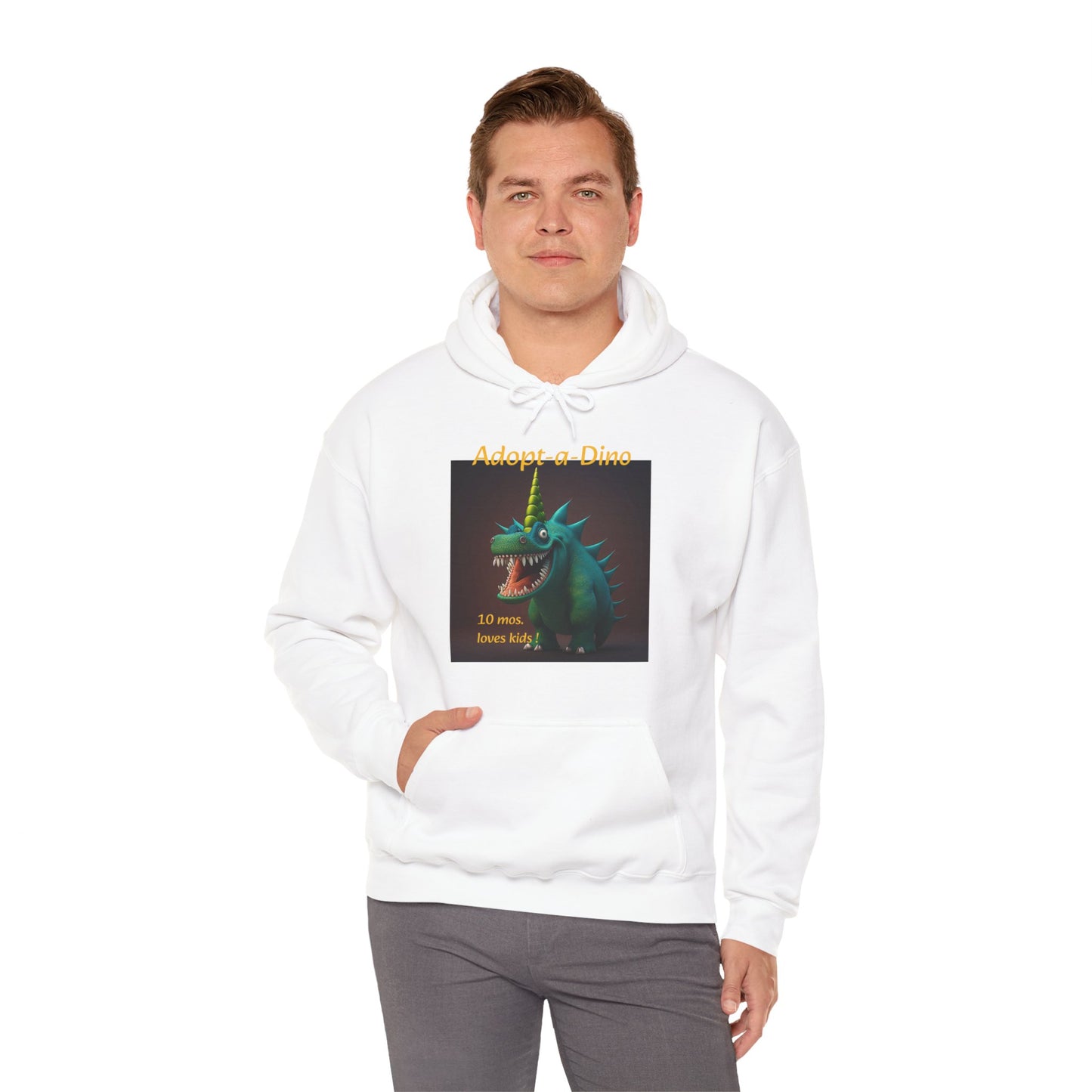 Adopt a Dino                                 Aqeaus    Unisex Heavy Blend™ Hooded Sweatshirt (9225251455295)