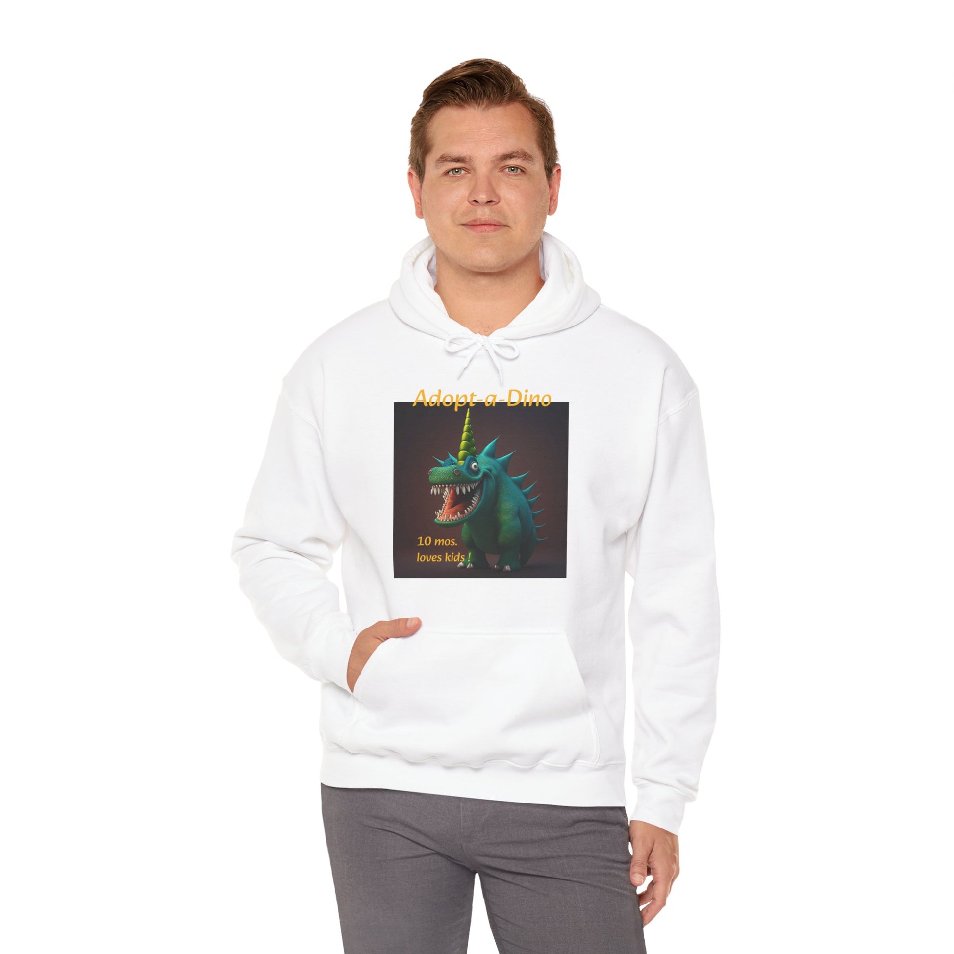 Adopt a Dino                                 Aqeaus    Unisex Heavy Blend™ Hooded Sweatshirt (9225251455295)