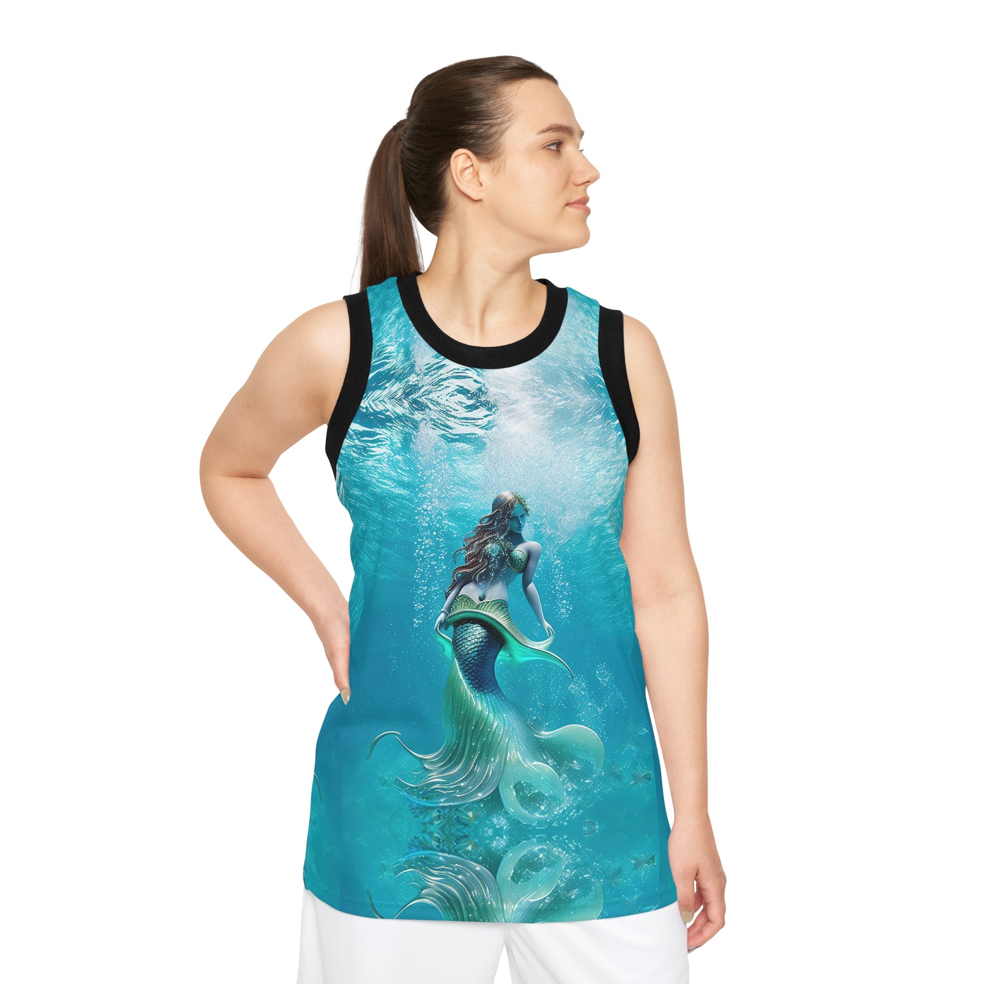 Mermaid   Unisex Basketball Jersey (AOP) (9222448546111)