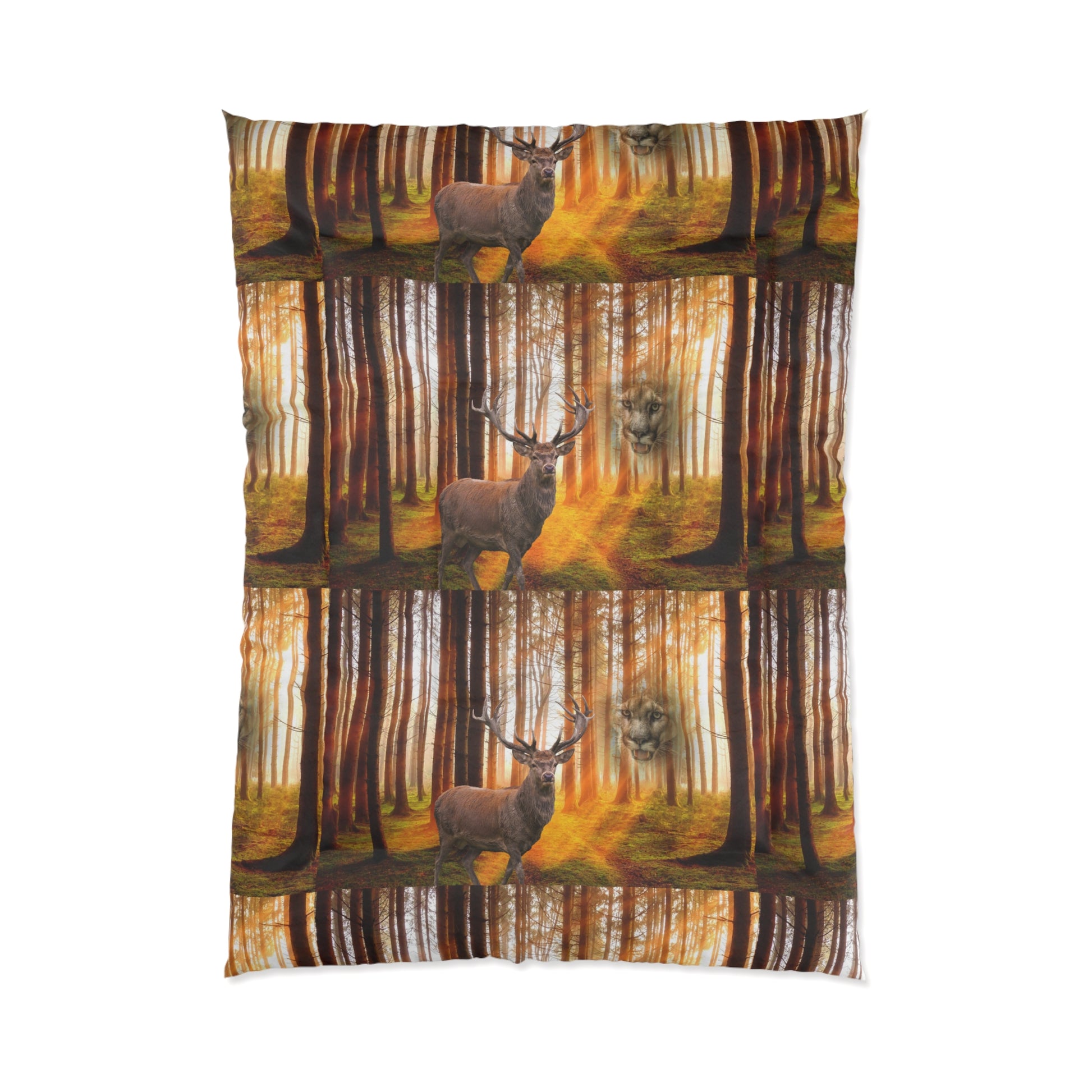 Elk and Cougar   Comforter (8543832113471)