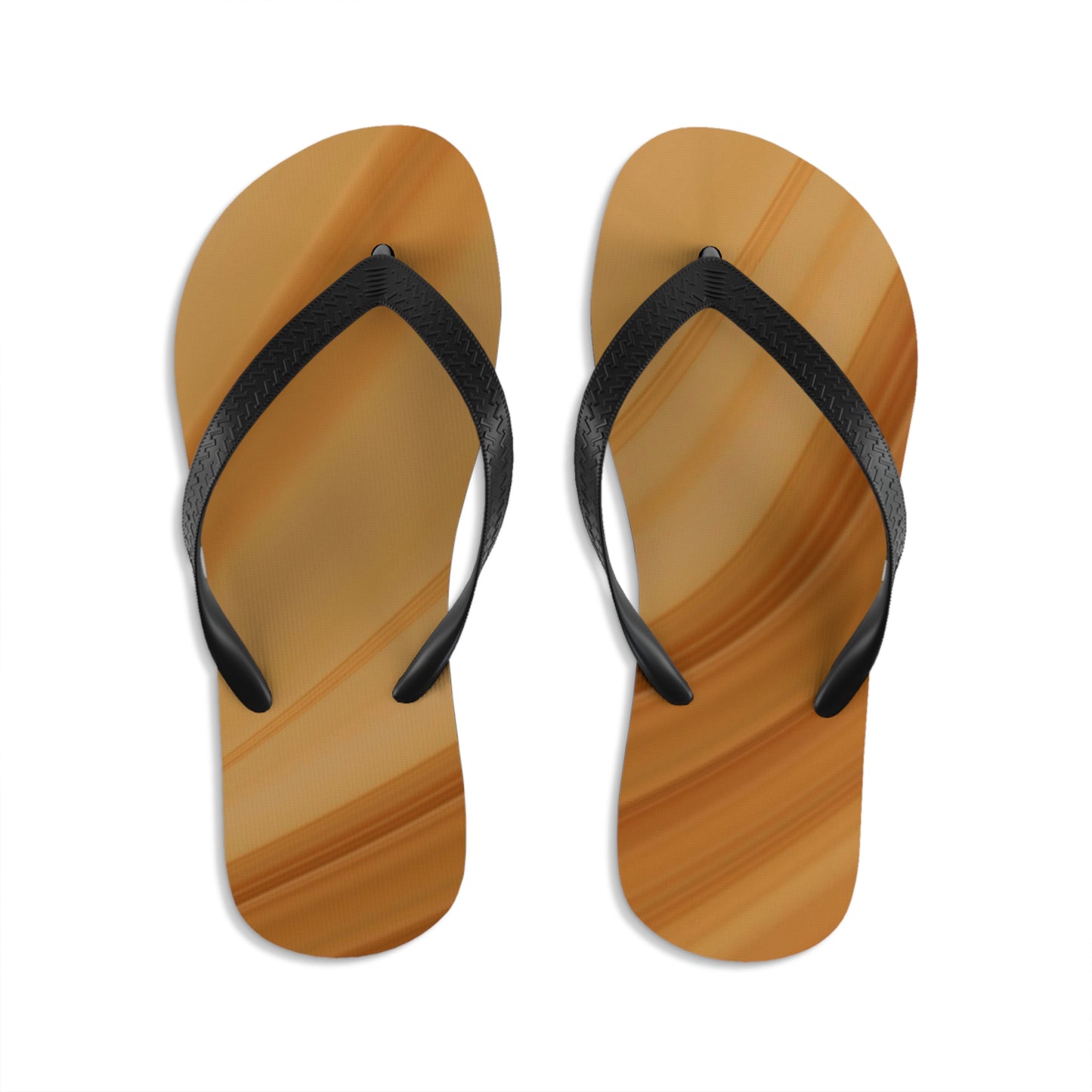 wood grain   Unisex Flip-Flops (8540460548415)