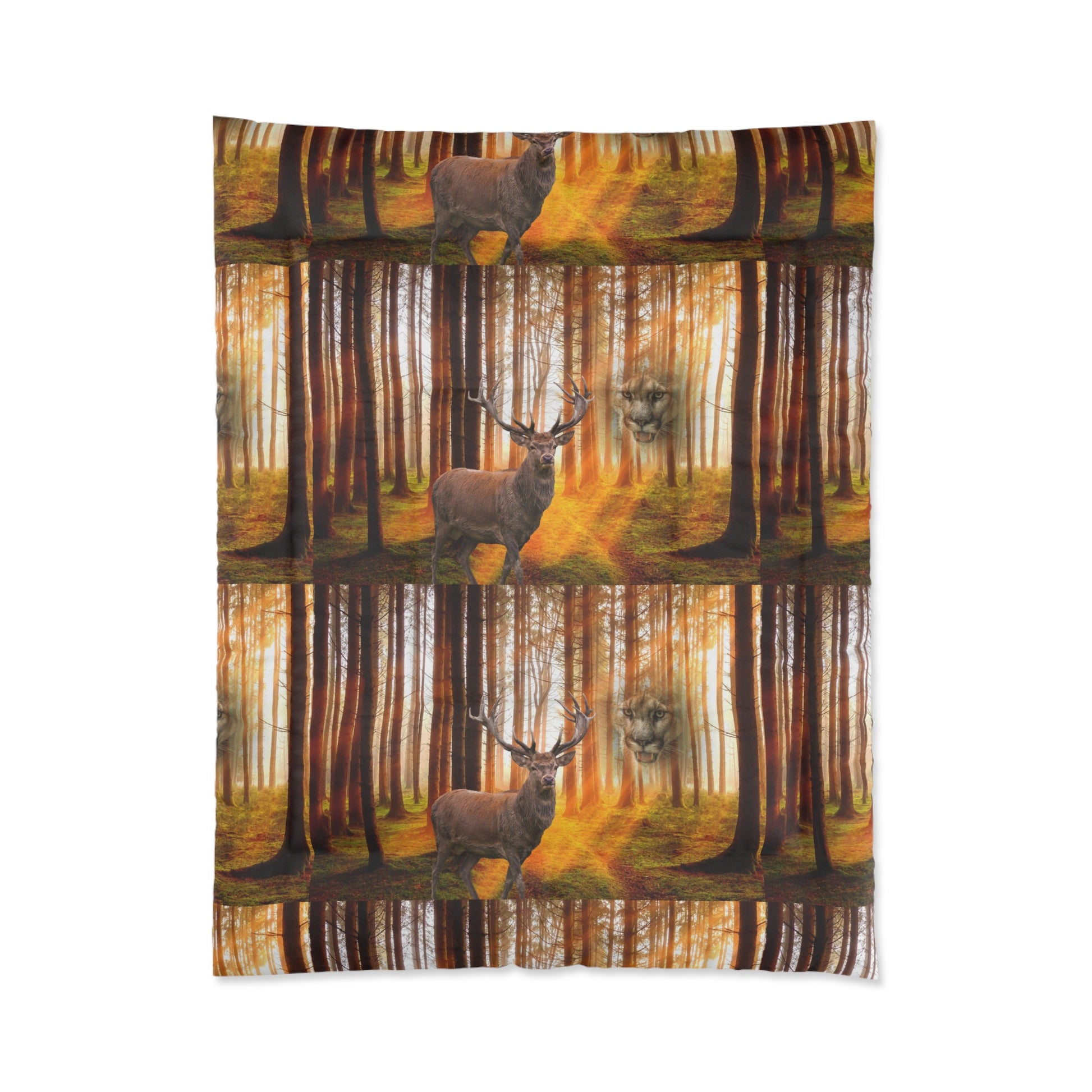 Elk and Cougar   Comforter (8543832113471)