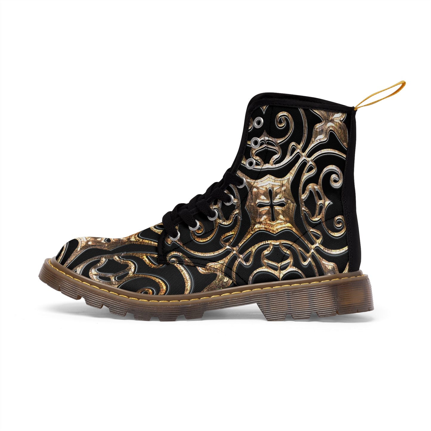 Golden Brooch  Women's Canvas Boots (8539933966655)