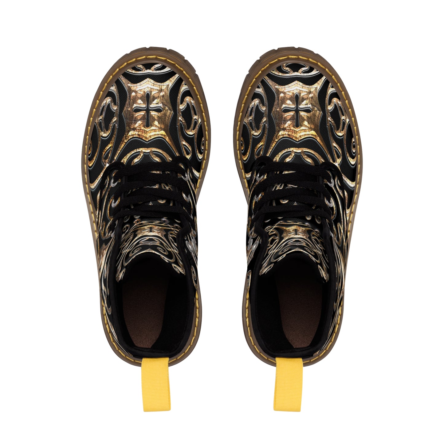 Golden Brooch  Women's Canvas Boots (8539933966655)