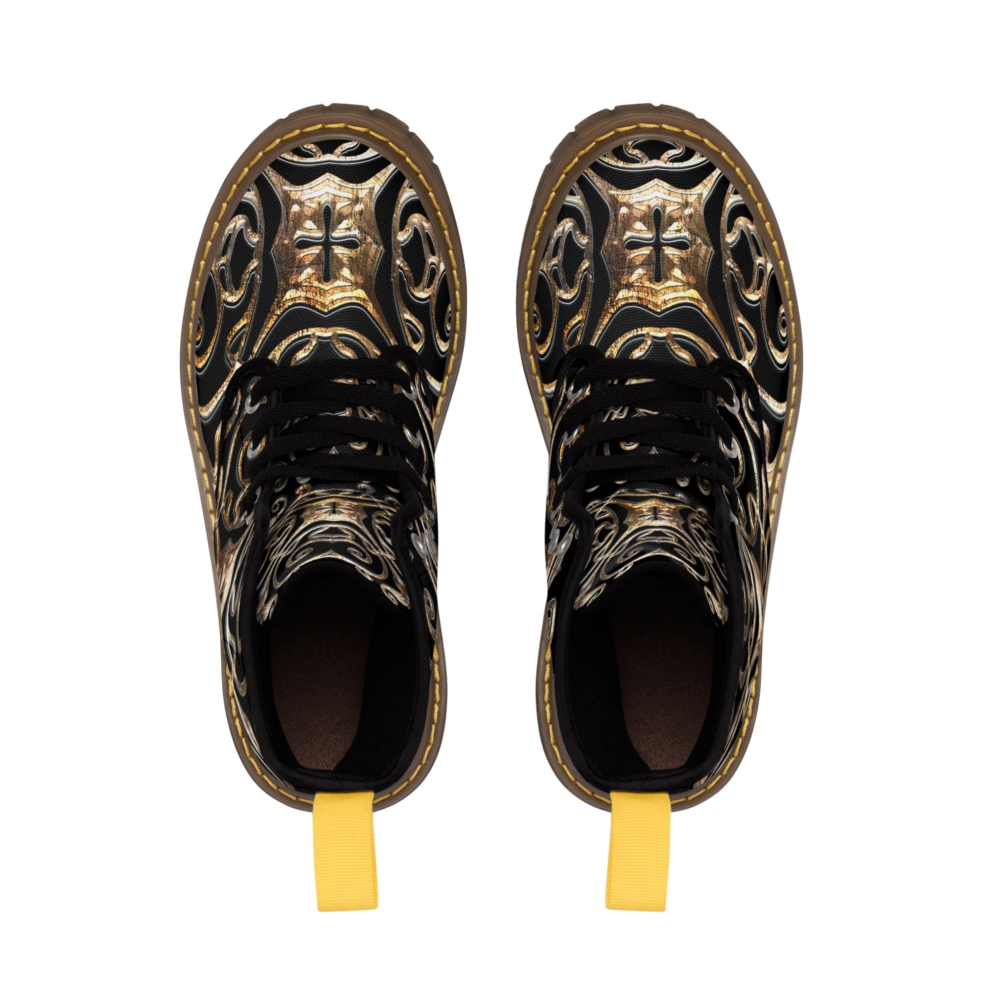 Golden Brooch  Women's Canvas Boots (8539933966655)