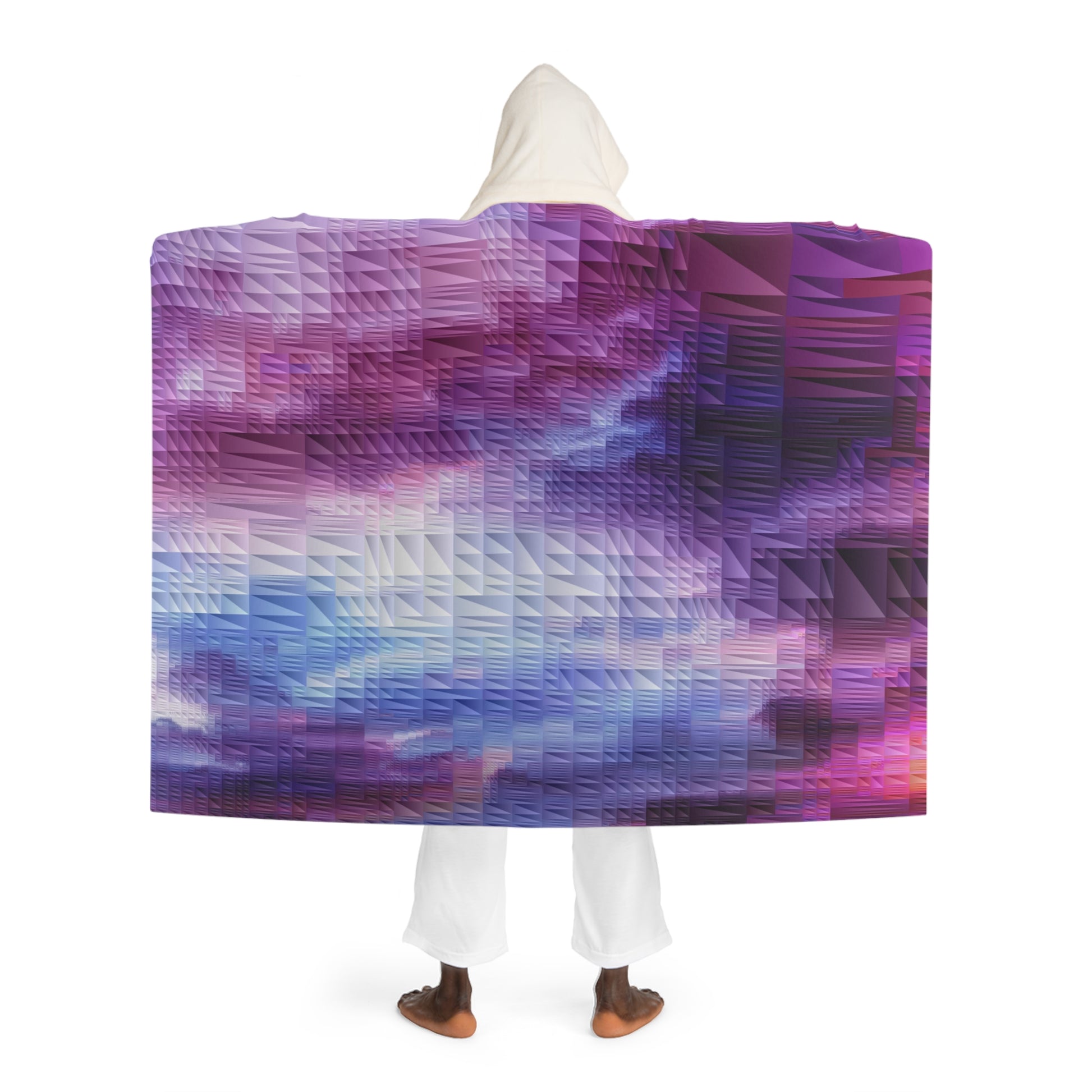 Spectrum     Hooded Sherpa Fleece Blanket (8543837847871)