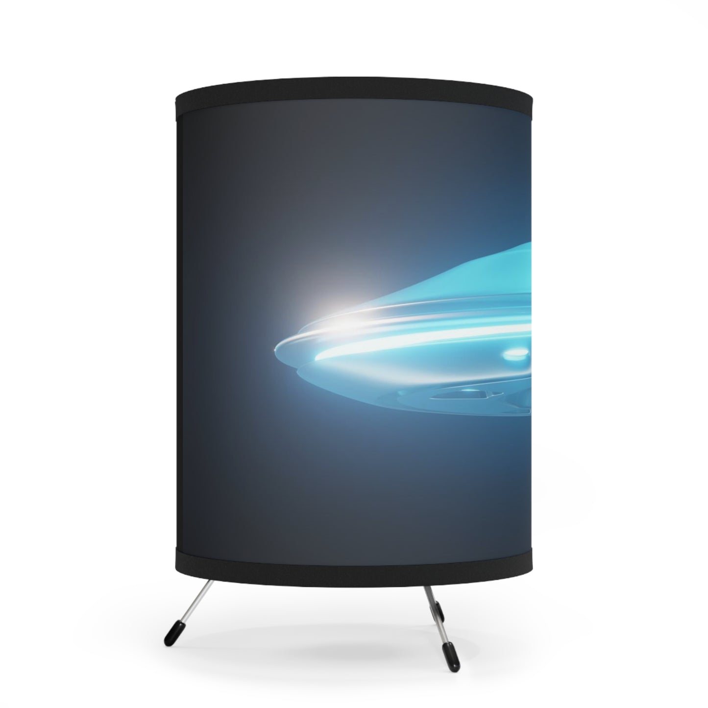 Blue saucer             Tripod Lamp with High-Res Printed Shade, US\CA plug (8541947593023)