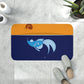 Fish and a hook     Memory Foam Bath Mat (8543738495295)