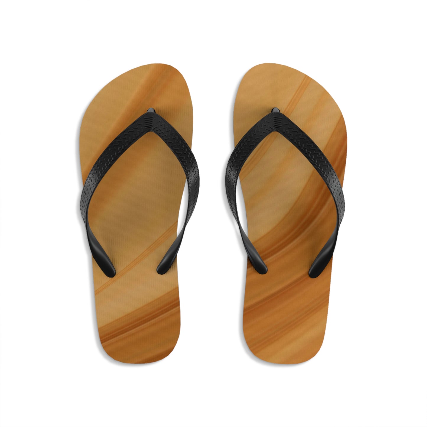 wood grain   Unisex Flip-Flops (8540460548415)