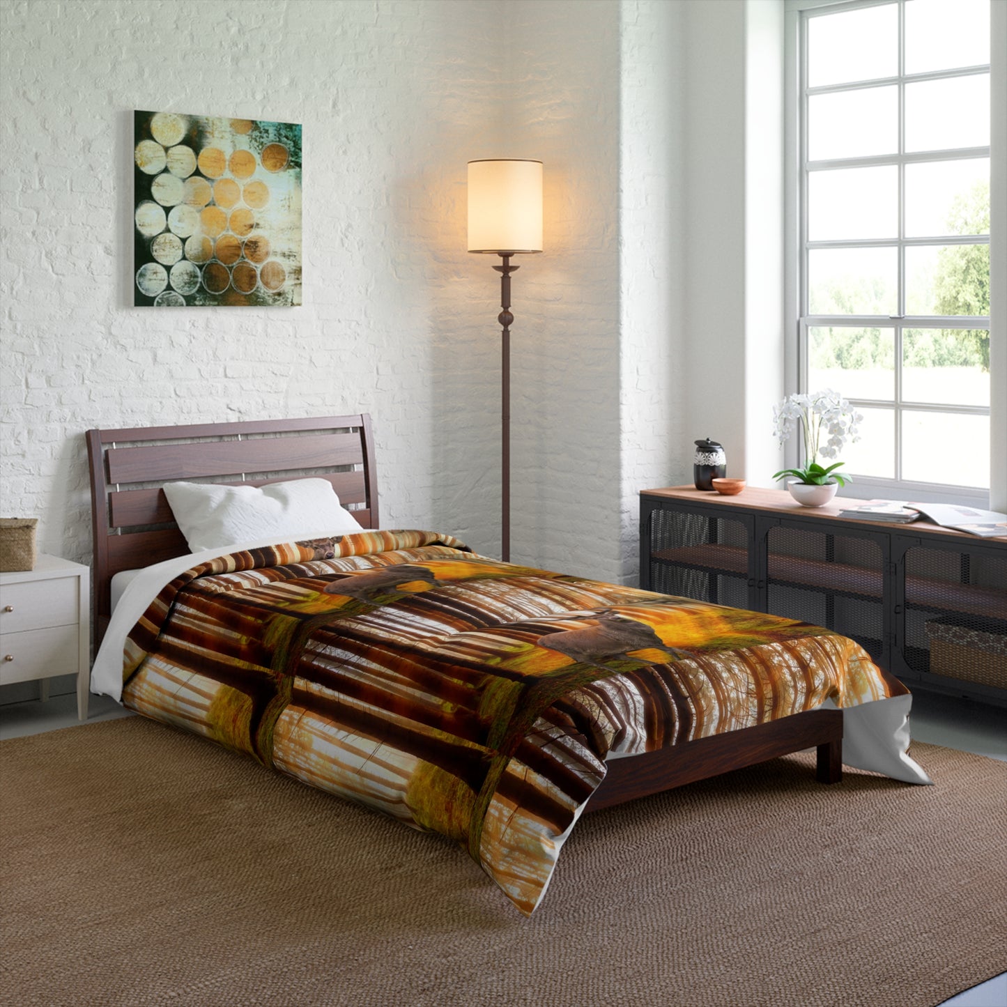 Elk and Cougar   Comforter (8543832113471)