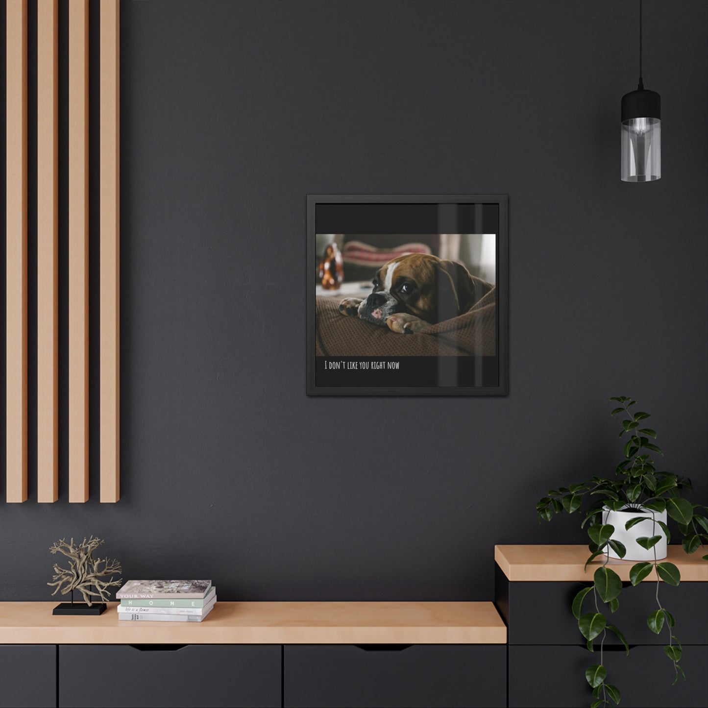 I don't like you     Framed Poster, Horizontal (8543787581759)