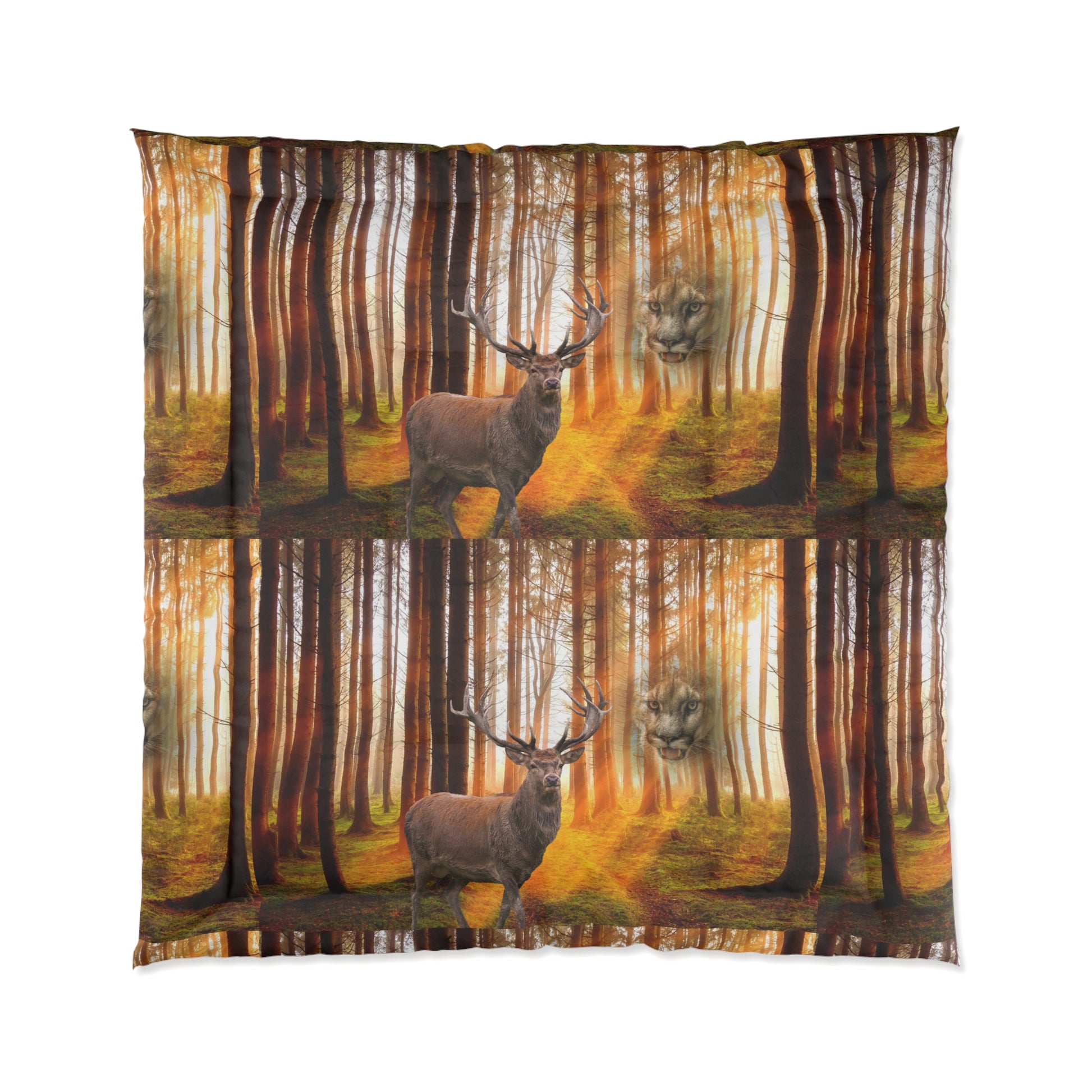 Elk and Cougar   Comforter (8543832113471)