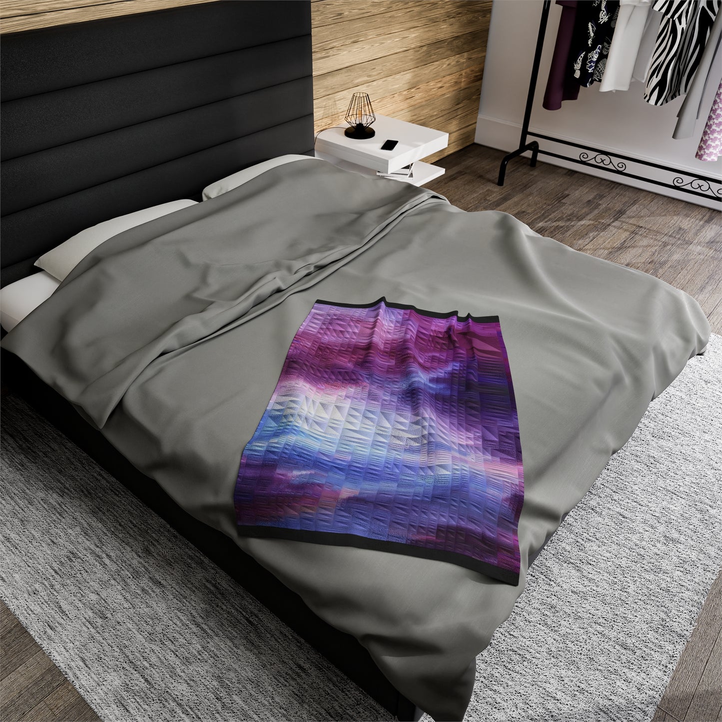 Spectrum              Velveteen Plush Blanket (8543832703295)