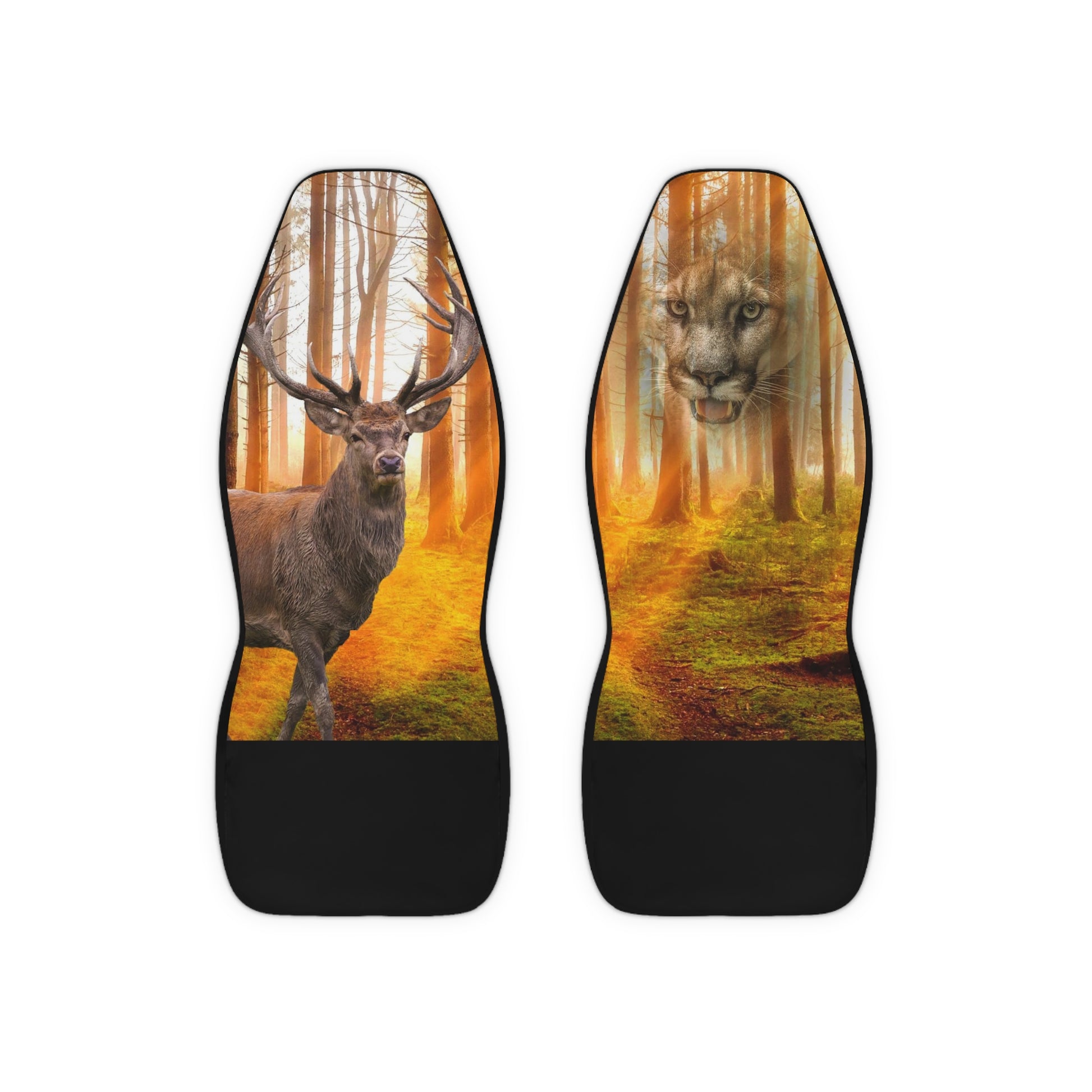 The Hunted - Elk- Couger -Polyester Car Seat Covers (8194518909247)