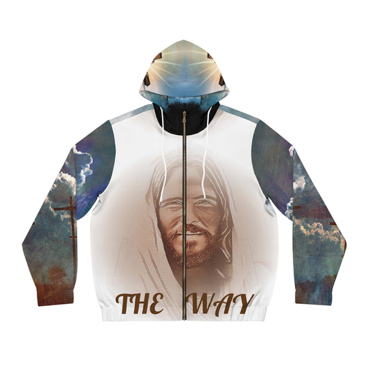 Jesus    Men's Full-Zip Hoodie (AOP) (8507841642815)