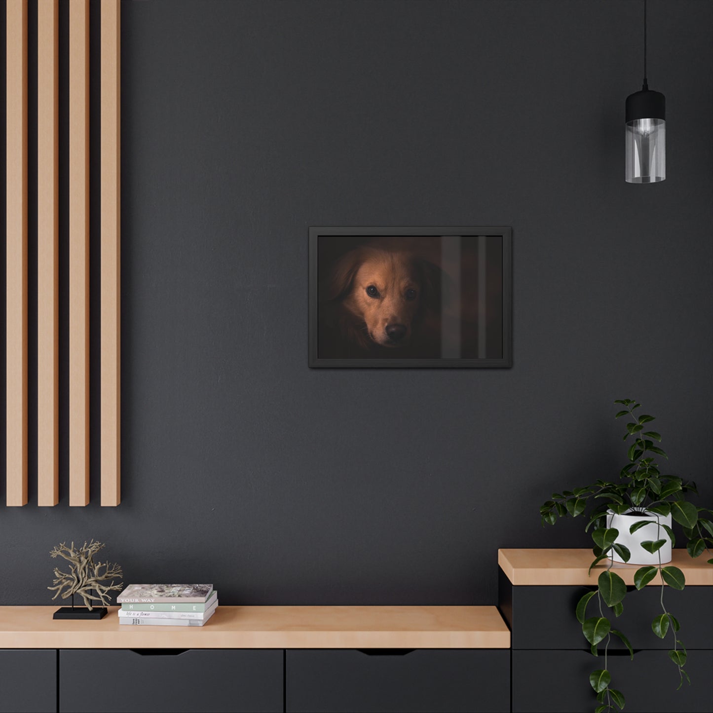 One eye dog    Framed Poster, Horizontal (8543794299199)