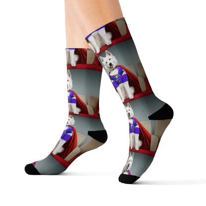 Super Dog    Sublimation Socks (8542041604415)