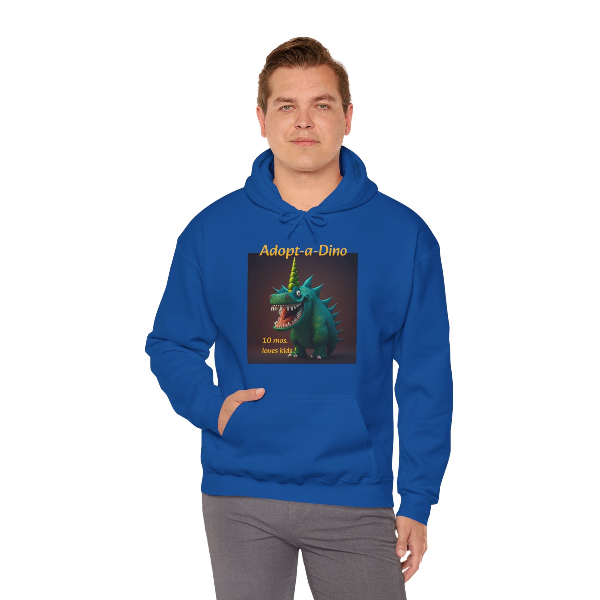 Adopt a Dino                                 Aqeaus    Unisex Heavy Blend™ Hooded Sweatshirt (9225251455295)