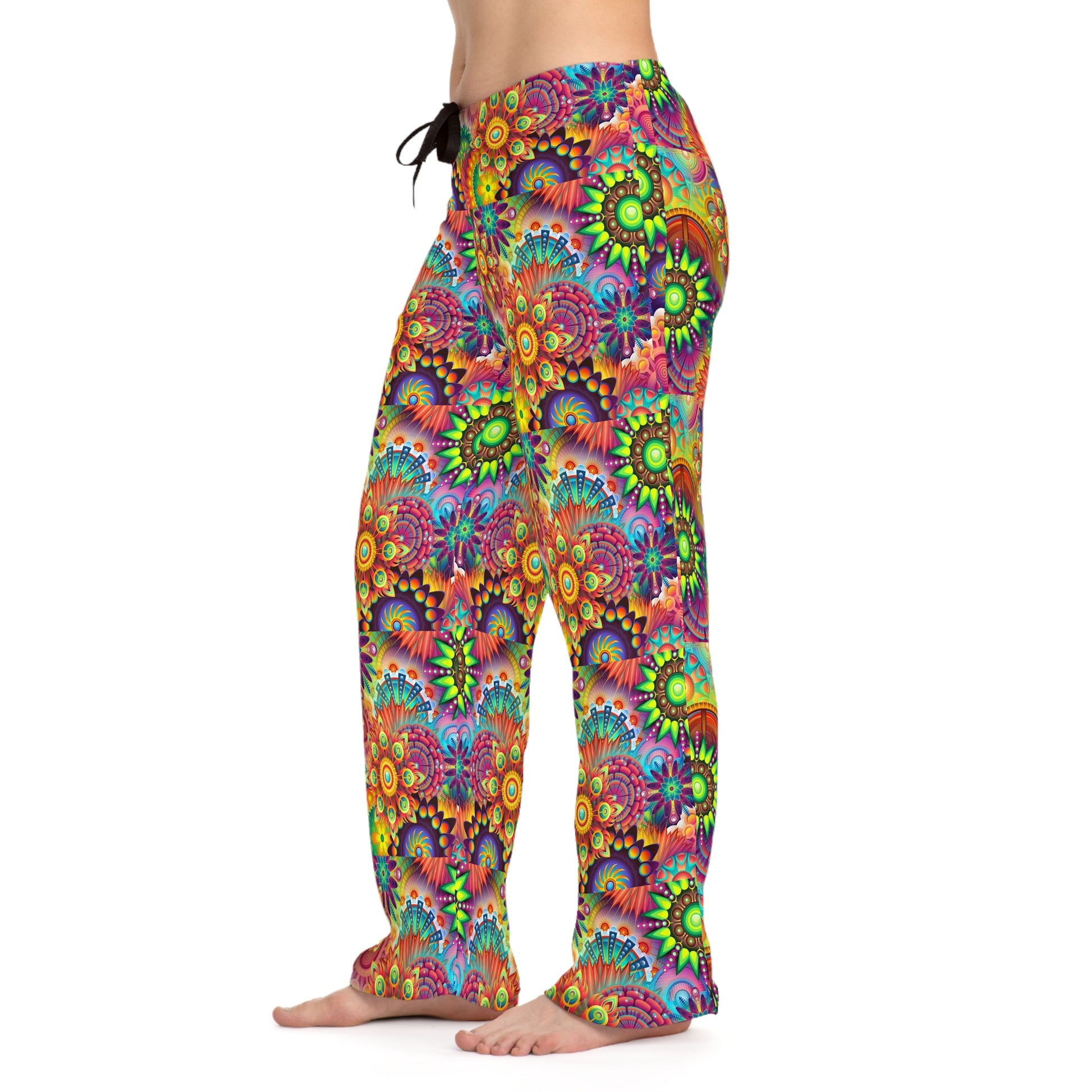 Color Burst    Women's Pajama Pants (AOP) (8543846138175)