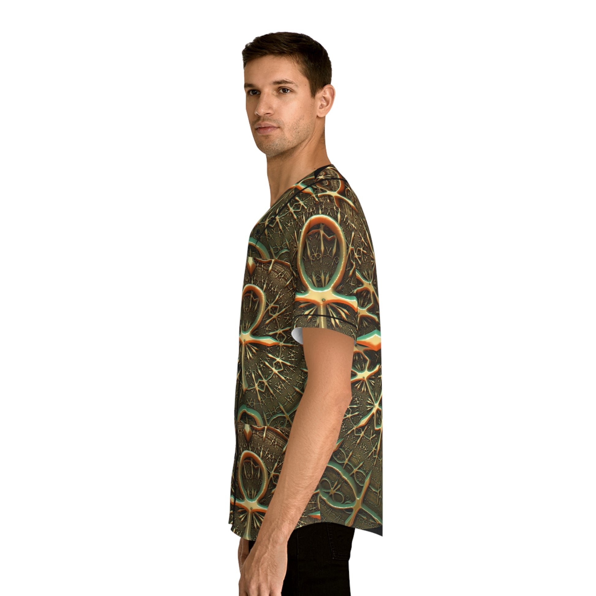 Golden Cross    Men's Baseball Jersey (AOP) (8540482044223)