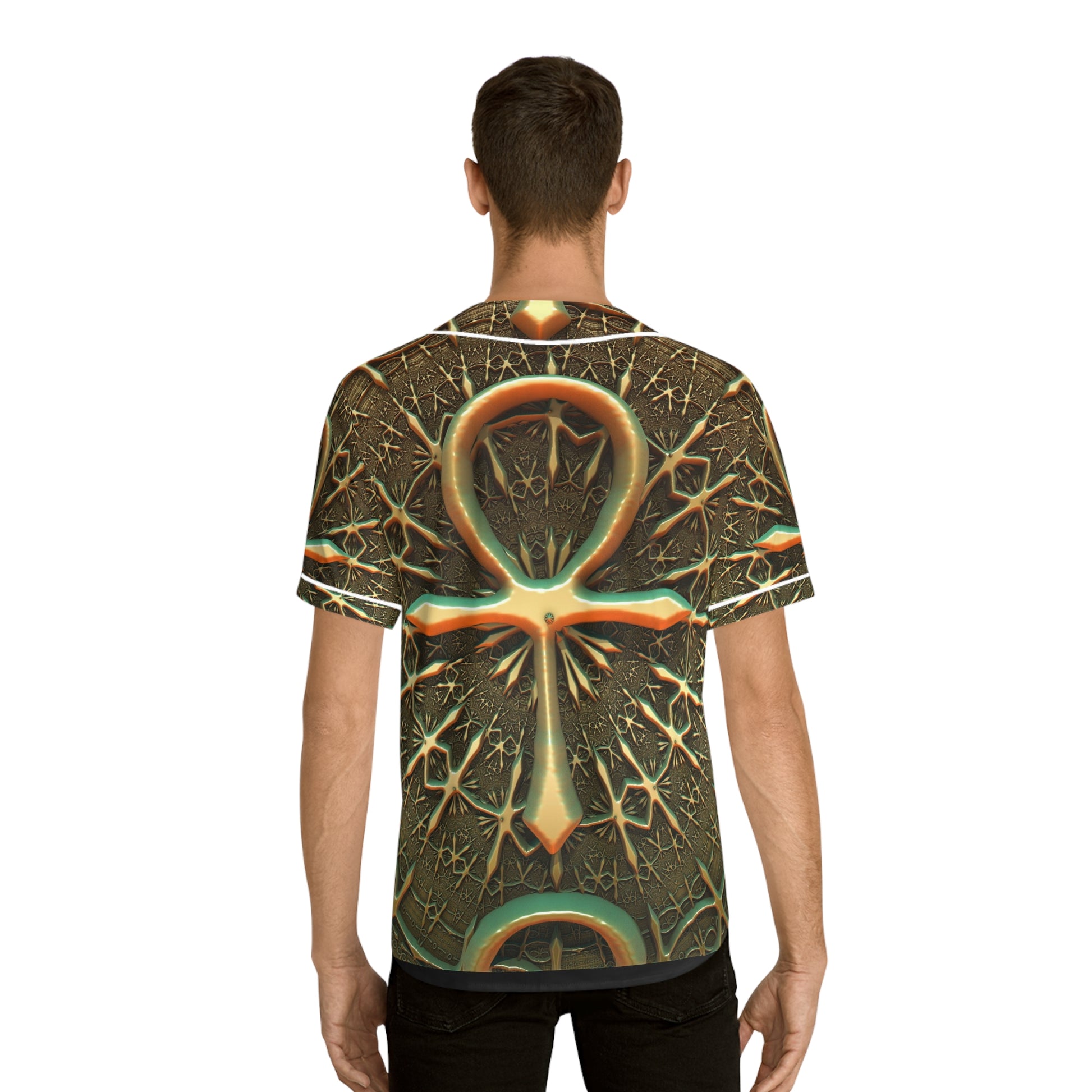 Golden Cross    Men's Baseball Jersey (AOP) (8540482044223)