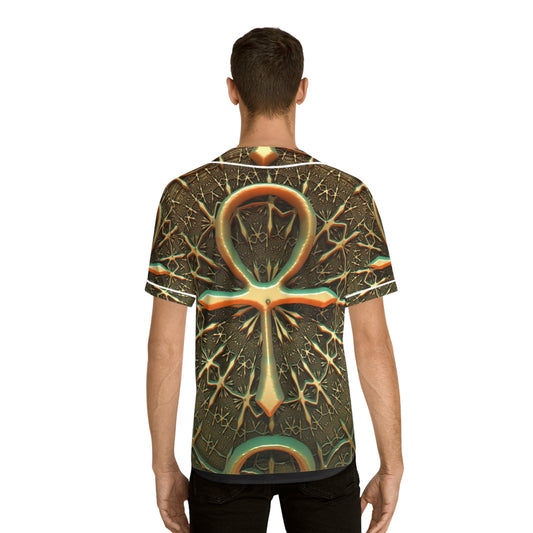 Golden Cross    Men's Baseball Jersey (AOP) (8540482044223)