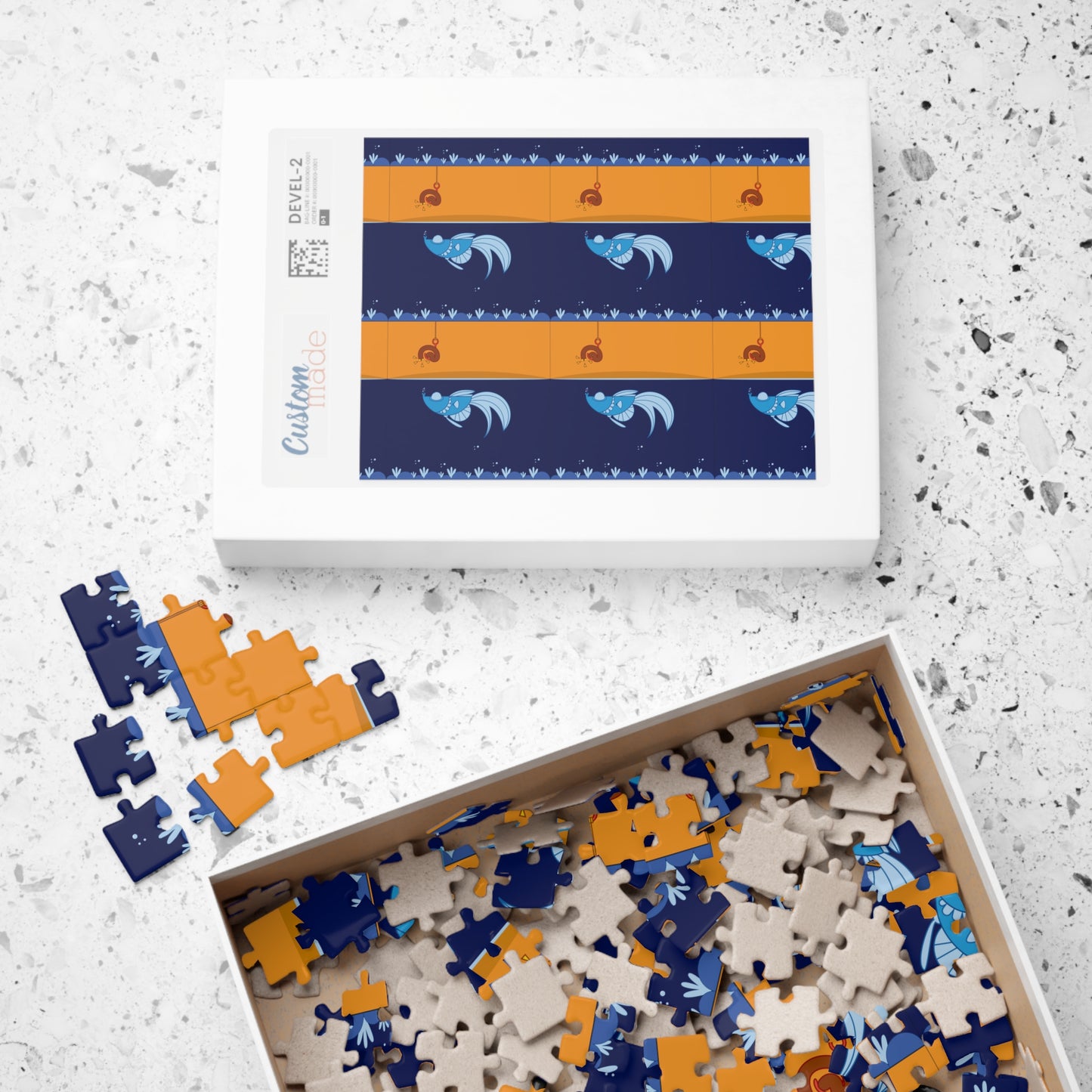 Worm on a hook     Puzzle (110, 252, 500, 1014-piece) (8542039081279)