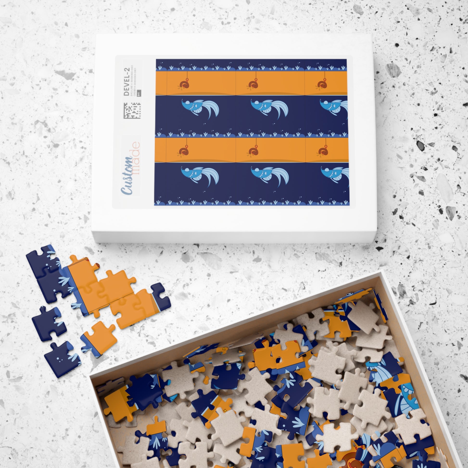 Worm on a hook     Puzzle (110, 252, 500, 1014-piece) (8542039081279)