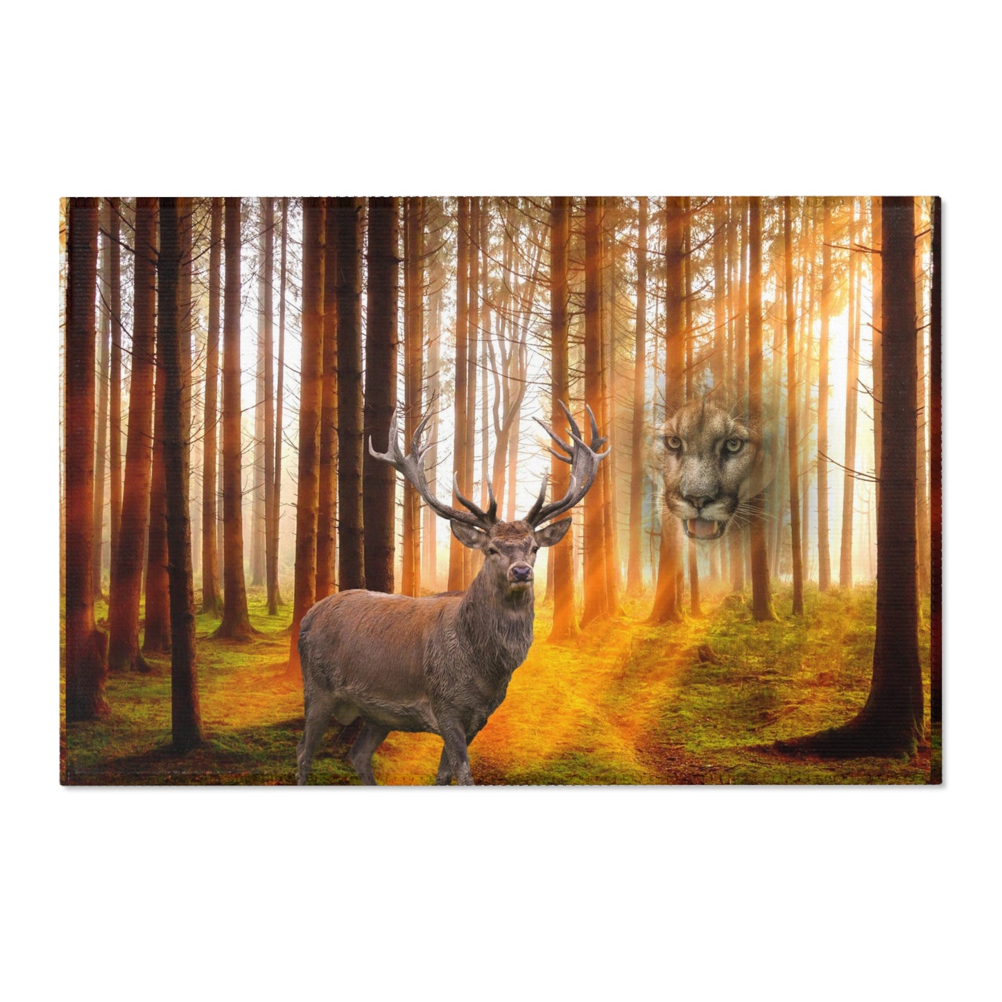 Elk and Cougar    Area Rugs (8543831195967)