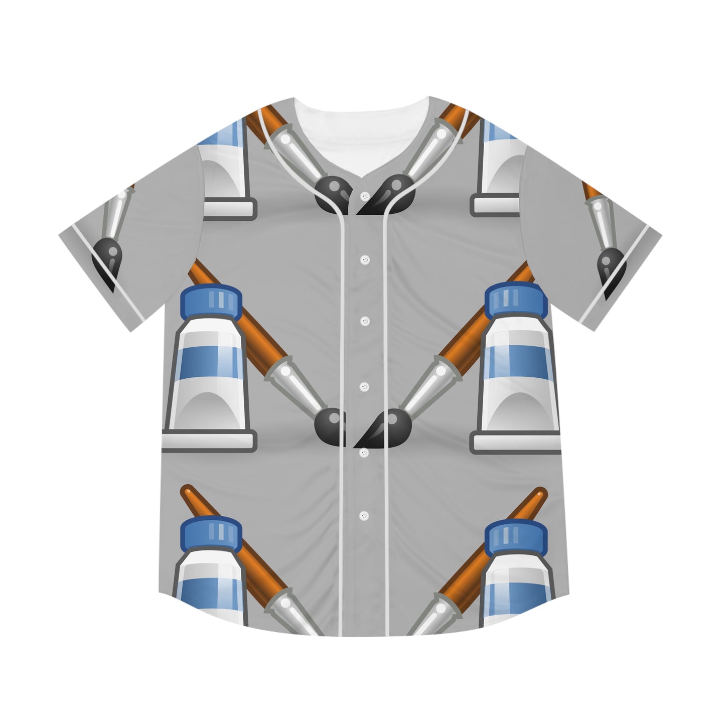 Paint brush    Men's Baseball Jersey (AOP) (8540490662207)