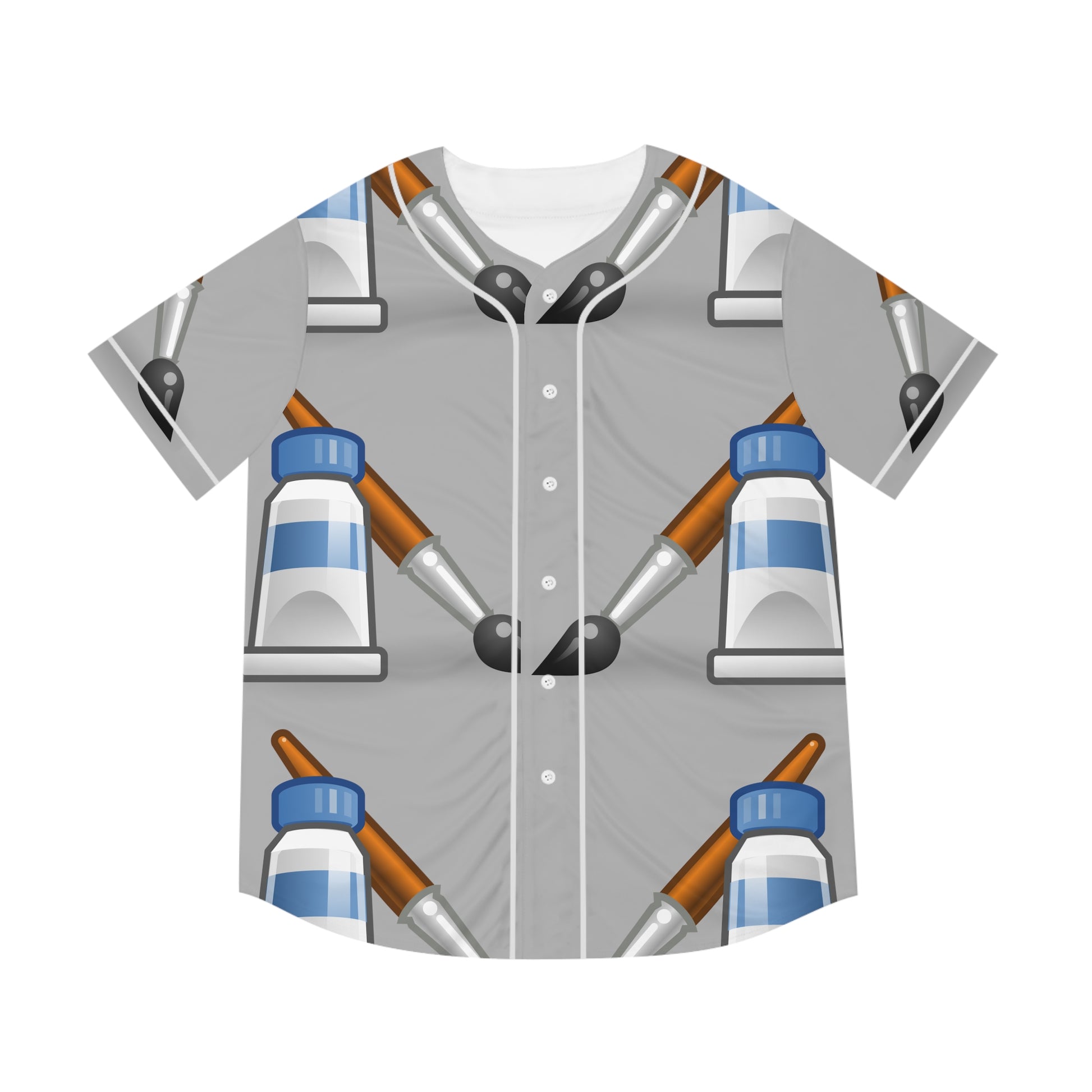 Paint brush    Men's Baseball Jersey (AOP) (8540490662207)