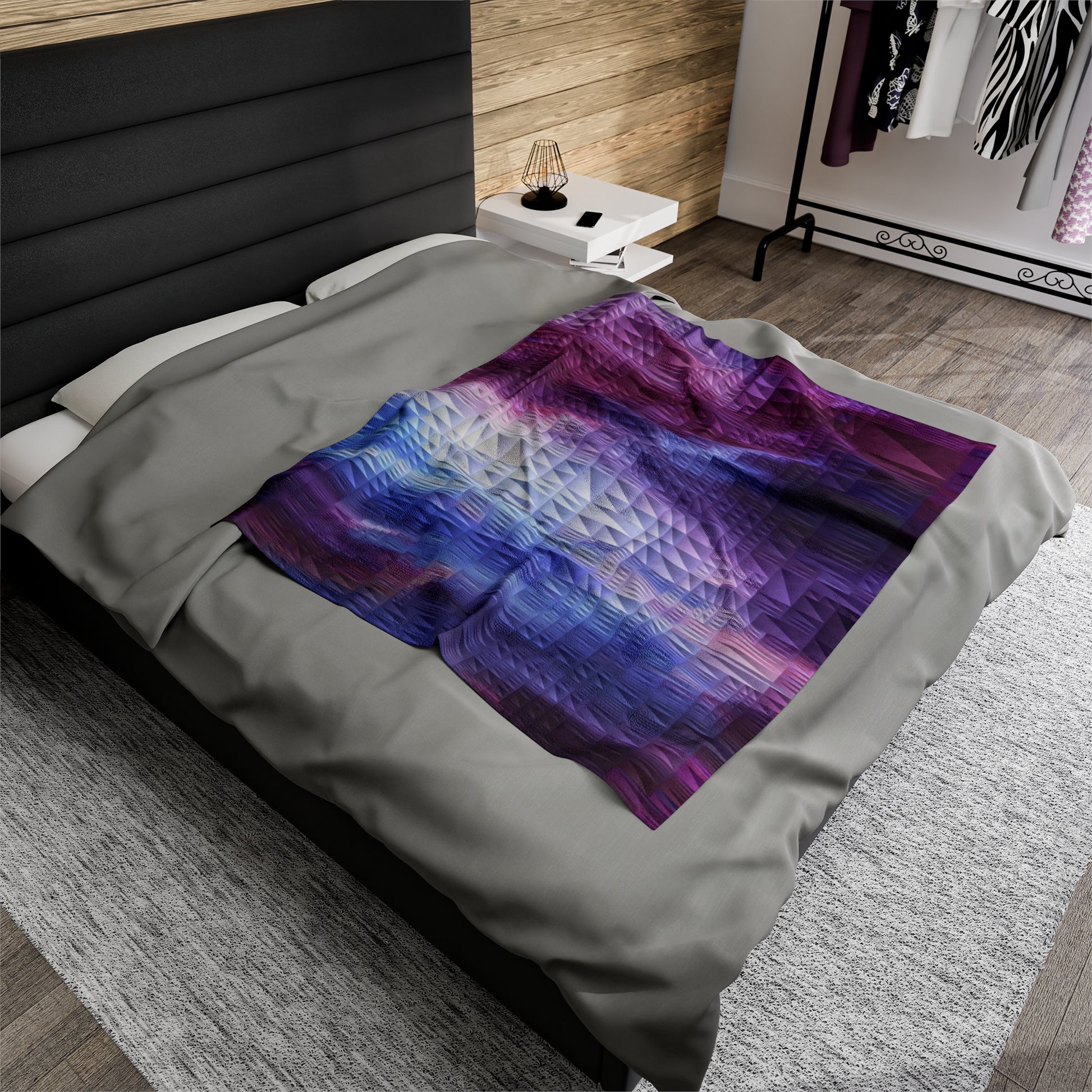 Spectrum              Velveteen Plush Blanket (8543832703295)