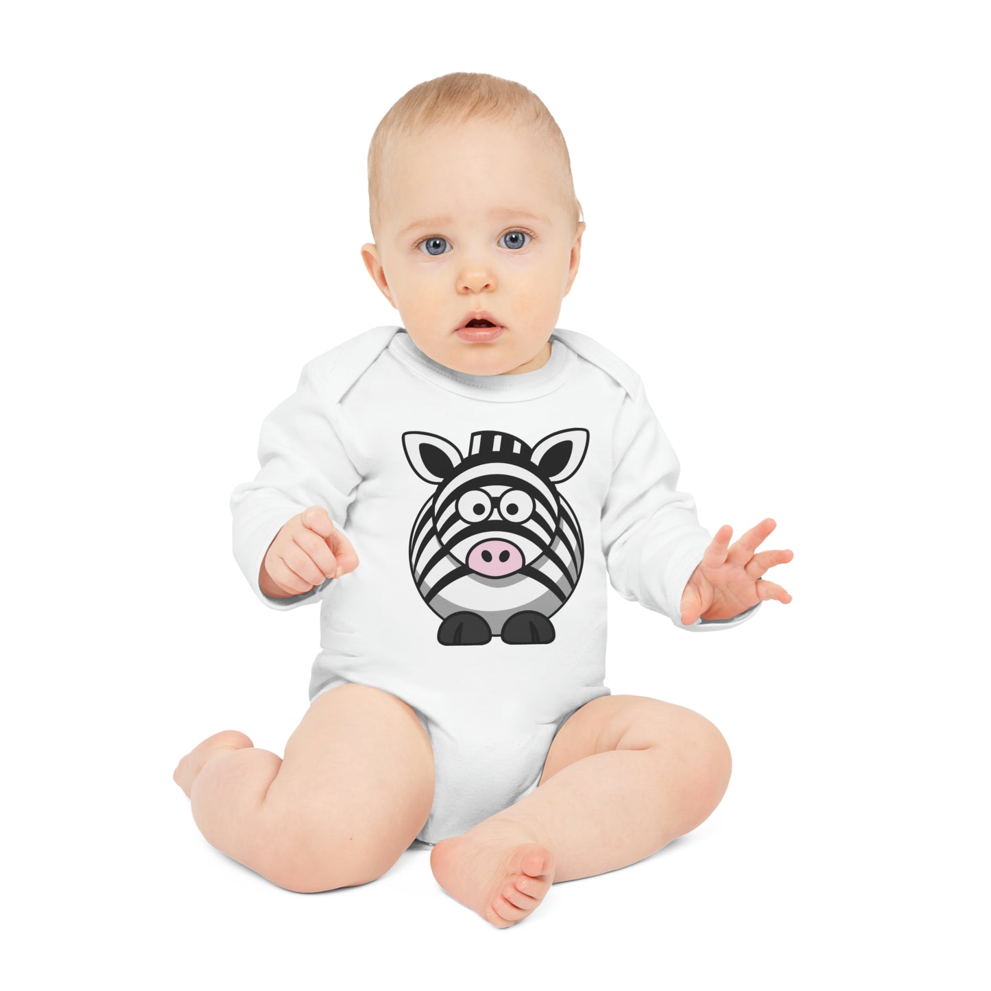 Baby Long-Sleeve Organic Bodysuit (9213357130047)