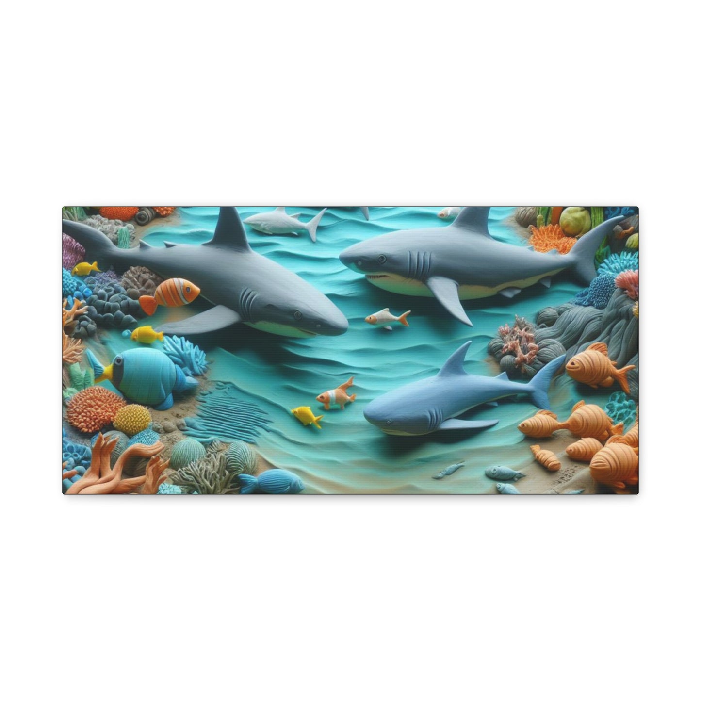 Canvas Gallery Wraps Ocean Clay Art Wall Decor (9726600708415)