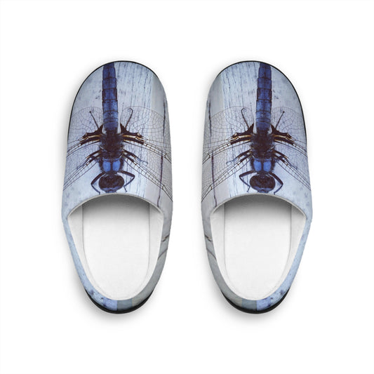 Blue Dragonfly                   Men's Indoor Slippers (8541986619711)